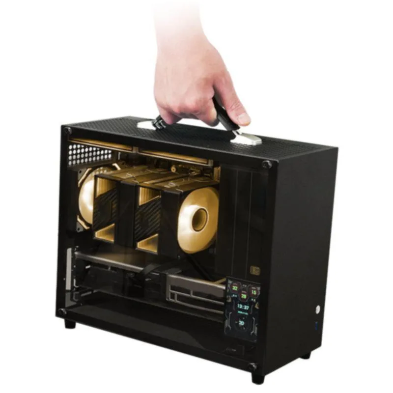 Gintol Gintol A600 PC case Black 15.3L mATX/ITX 325mm GPU 13.5cm CPU 2.8kg — product photo