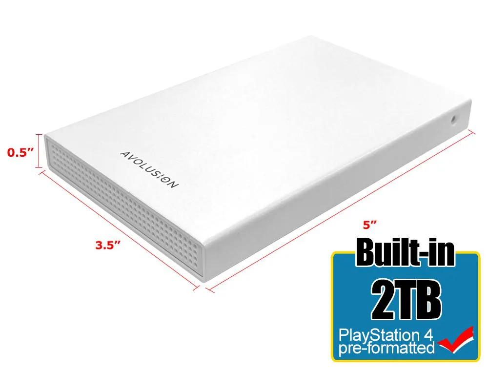 Avolusion Avolusion WDBUZG0010BBK-WESN 2TB 2.5" USB 3.0 portable hard drive White — fotografie produktu