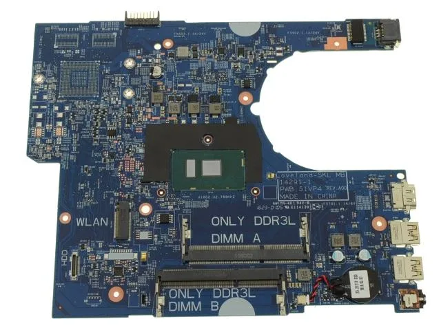 Dell Latitude 3470 3570 motherboard with i5-6200U 2.3GHz processor installed