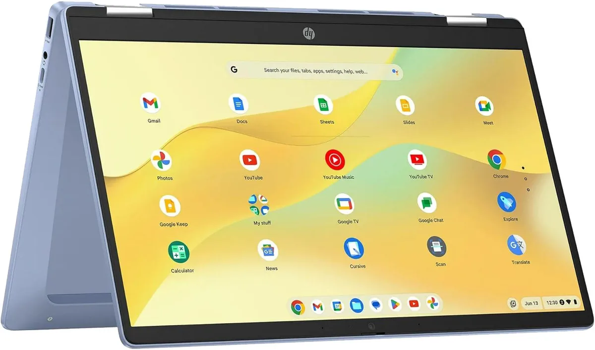 HP HP Chromebook x360 14" FHD IPS Touch Intel N100 4GB 64GB eMMC + 256GB SD Card Chrome OS Grey — foto del producto