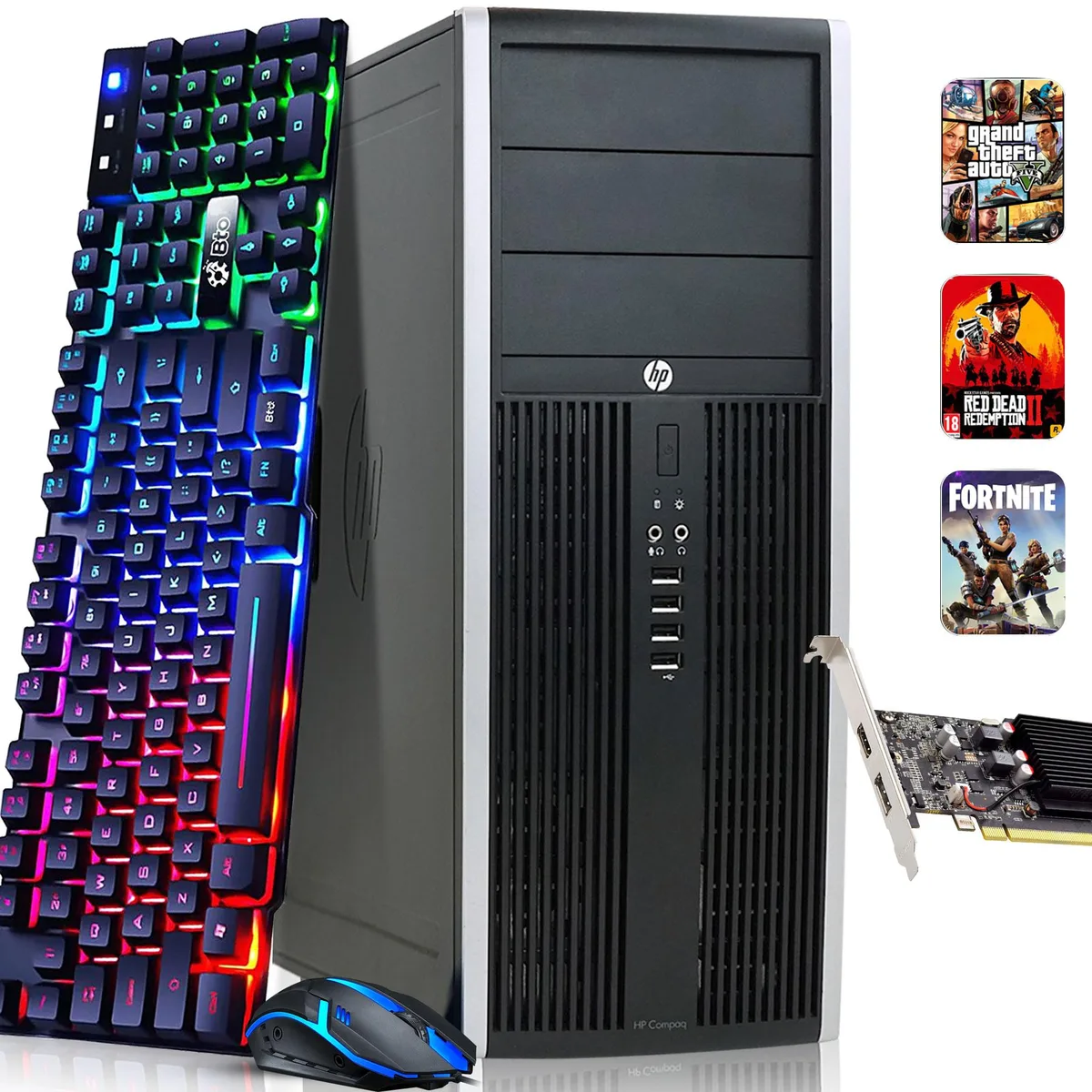 HP HP Compaq Pro/Elite Tower desktop PC Intel Core i5-3470 16 GB DDR4 512 GB SSD GTX 1660 SUPER Windows 10 Pro — photo du produit