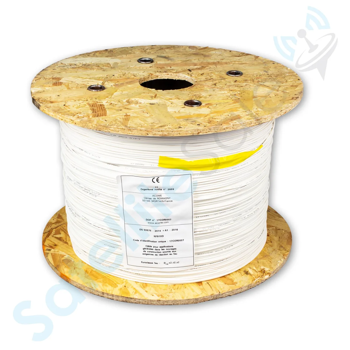 ACOME ACOME N7910D Indoor Aramide Reinforced Fibre Optic Cable 2.8mm White 1000m/3280ft — 商品照片