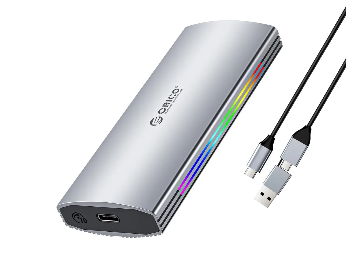 Orico Orico M2PJ-C3 NVMe drive enclosure USB 3.1 Gen2 10Gbps 2230-2280 silver — صورة المنتج
