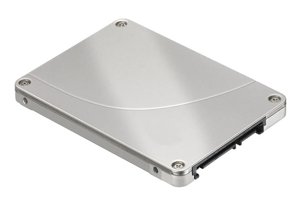 Silver 2.5 inch SATA SSD labelled Intel DC S3500 800GB