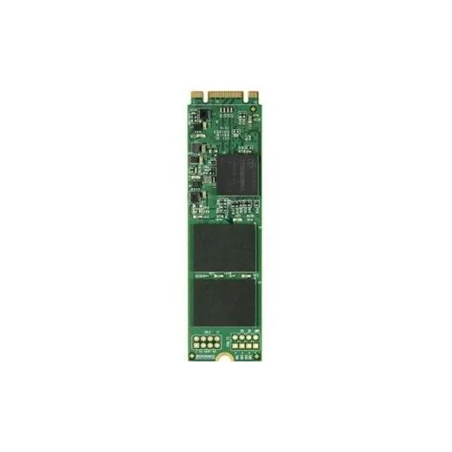 Green circuit board M.2 2280 SATA SSD with black controller and gold edge connector