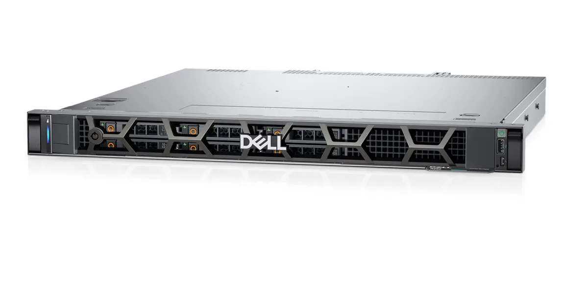 Dell PowerEdge R260 1U rack server matte black front bezel