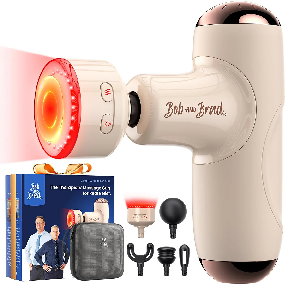 Bob and Brad Bob and Brad Q2 Ultra Mini Massager QL/MINI.Q2-J 660nm 850nm 1800-3000 RPM — foto produk