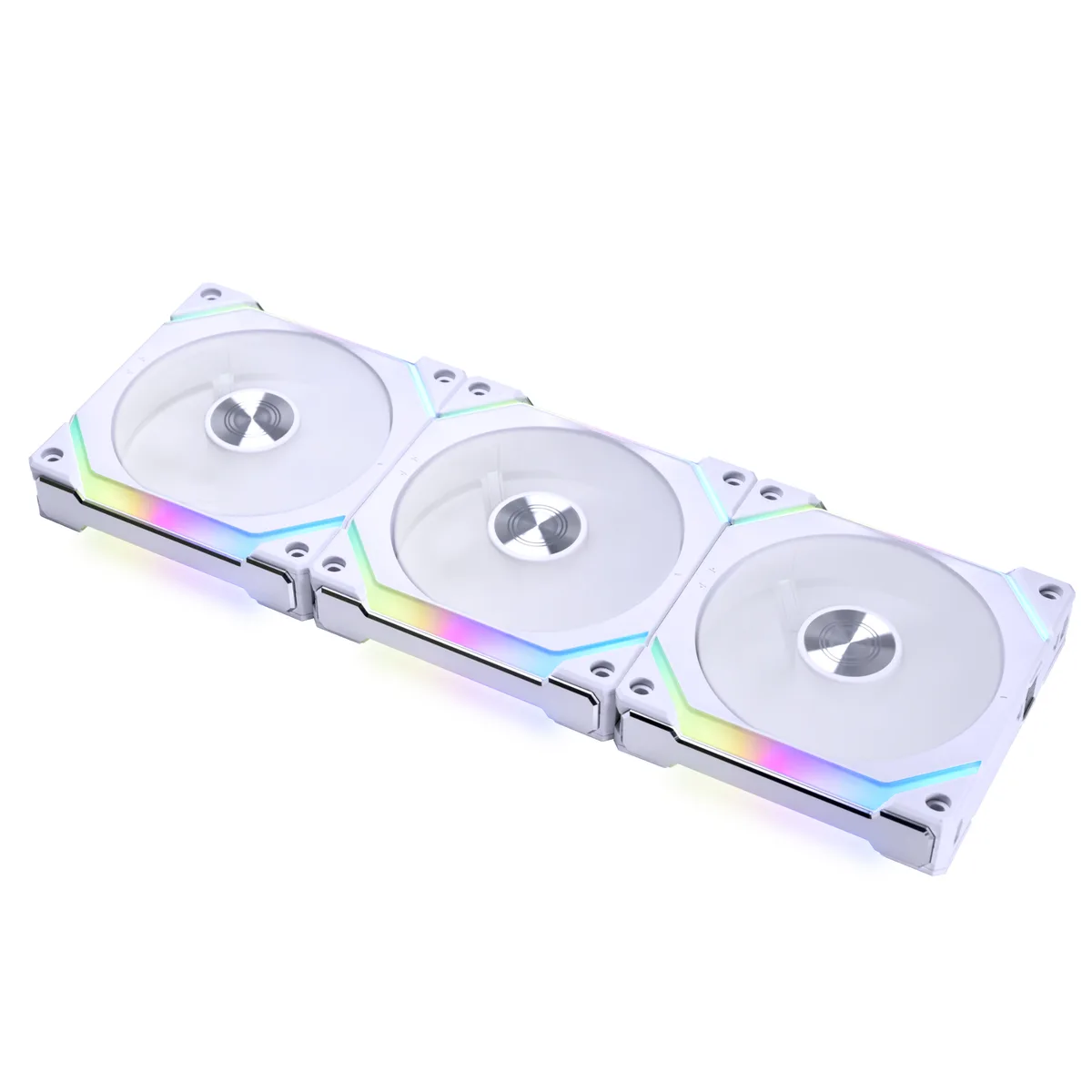 Lian Li Lian Li UNI Fan SL120 V2 ARGB White 3-pack 120mm 28mm UF-SL120V2-3W — foto del producto