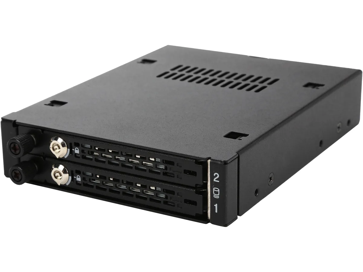 ICY DOCK ICY DOCK MB492SKL-B 2 x 2.5" SATA/SAS hdd accessory for 3.5" bay — productfoto