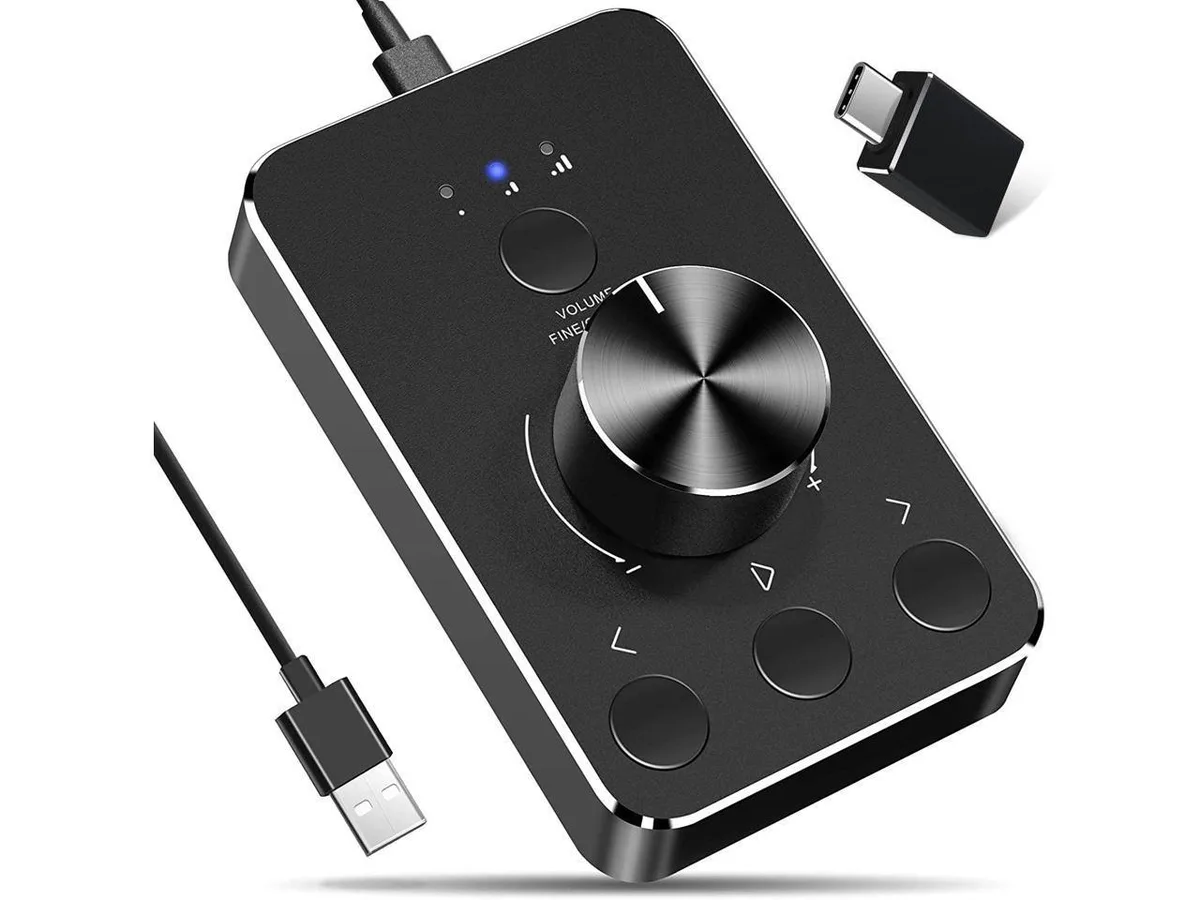 Jansicotek Jansicotek OZU8 USB Multimedia Control Knob sound card accessory — ภาพสินค้า