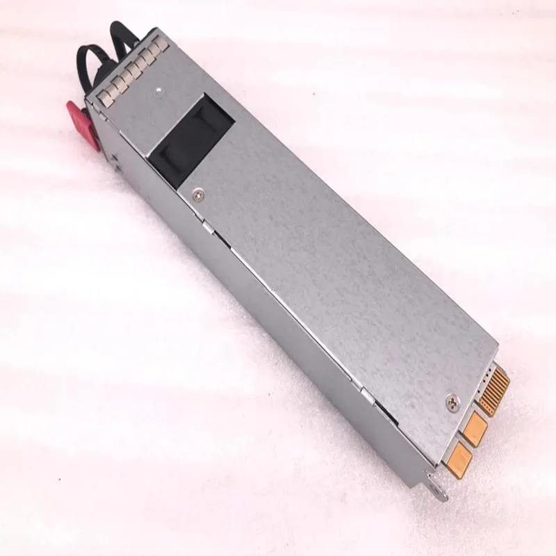 Rectangular black ATX power supply unit with cooling fan visible