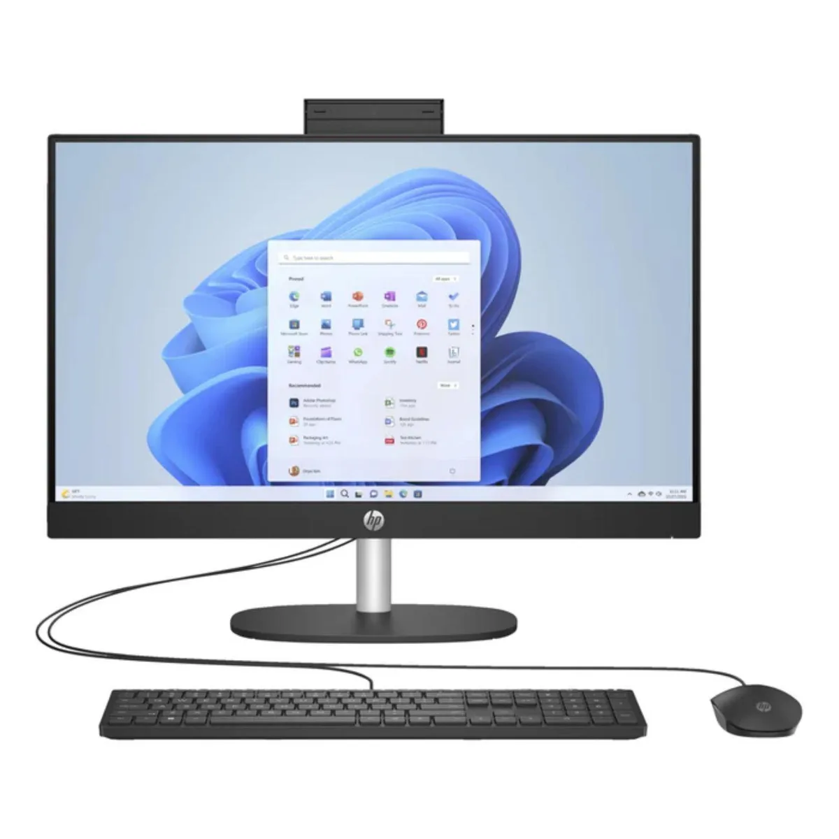 HP HP 24-CR0000T all-in-one PC 23.8" FHD Core i7-1355U 8 GB DDR5 1 TB NVMe Windows 11 Home Black — ภาพสินค้า