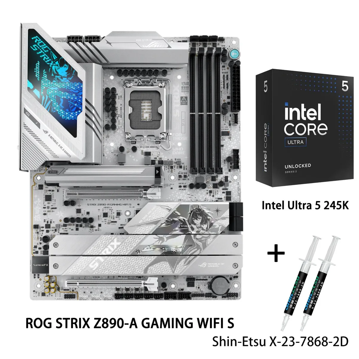 ASUS ASUS ROG STRIX Z890-A GAMING WIFI S Intel motherboard & Core Ultra 5 245K CPU Combo — product photo
