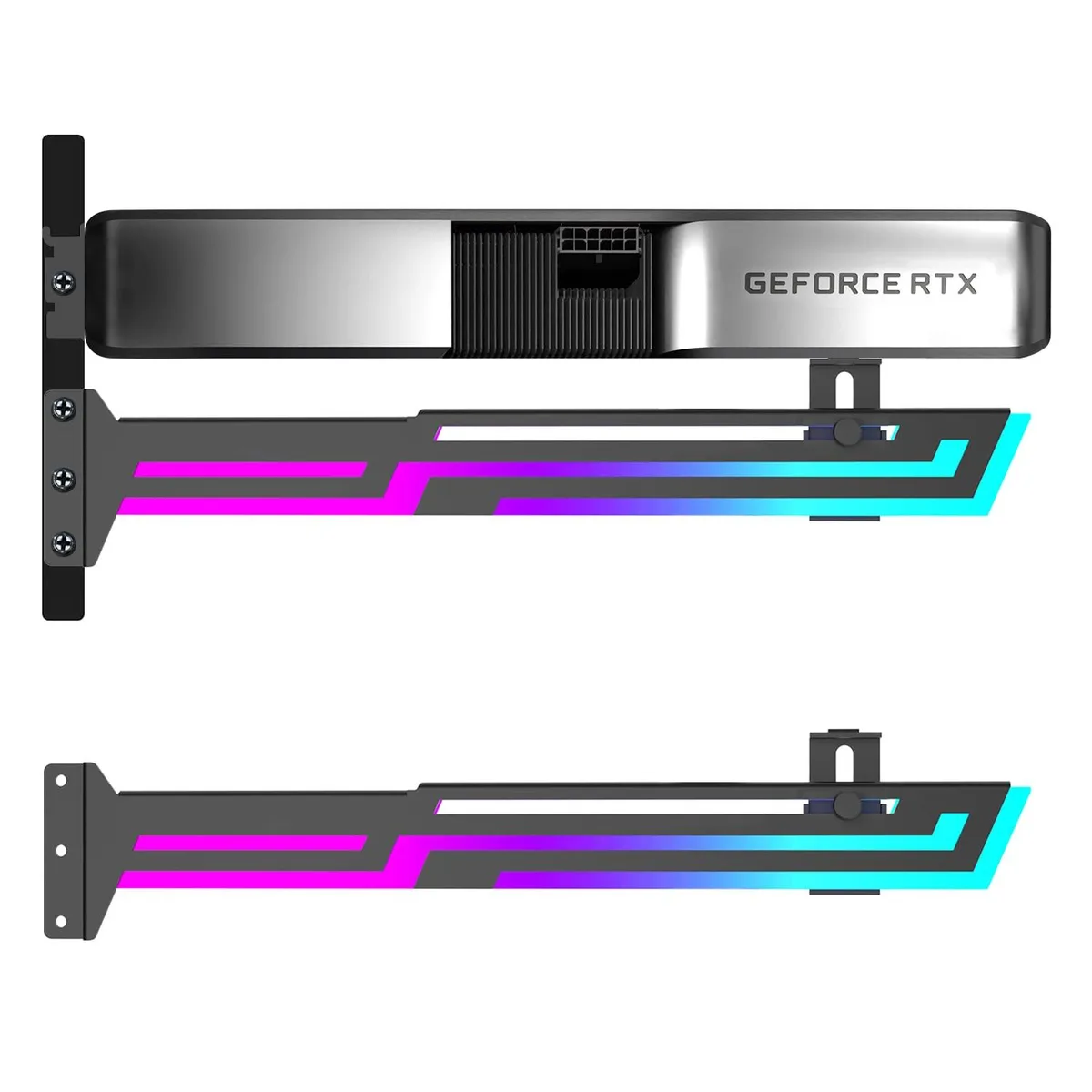 Bailink Bailink ARGB GPU Support Bracket Black 280mm 50mm height 5V 3Pin — foto produk