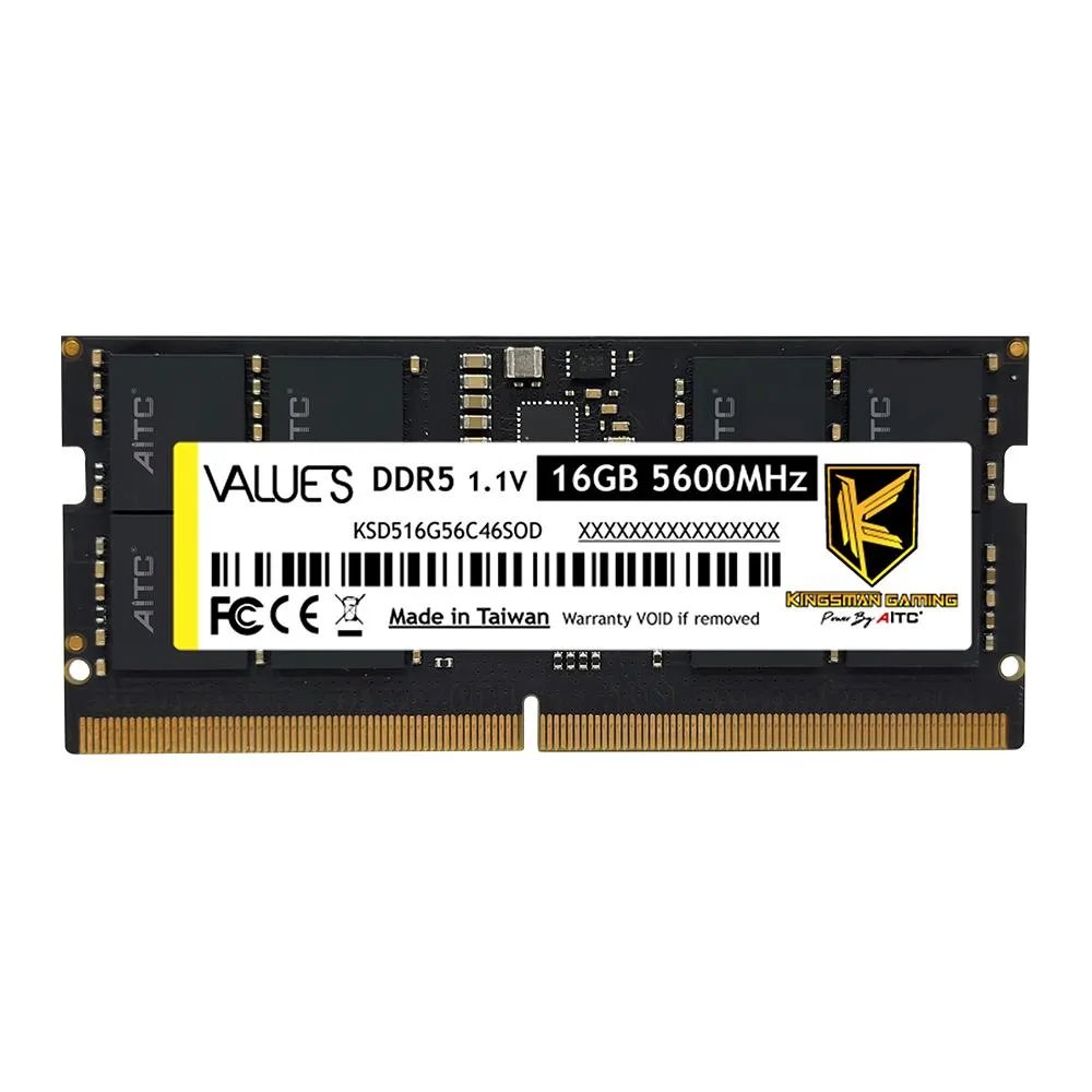 KINGSMAN GAMING KINGSMAN GAMING KSD516G56C46SOD 16GB DDR5 5600 CL46 laptop RAM — foto produk