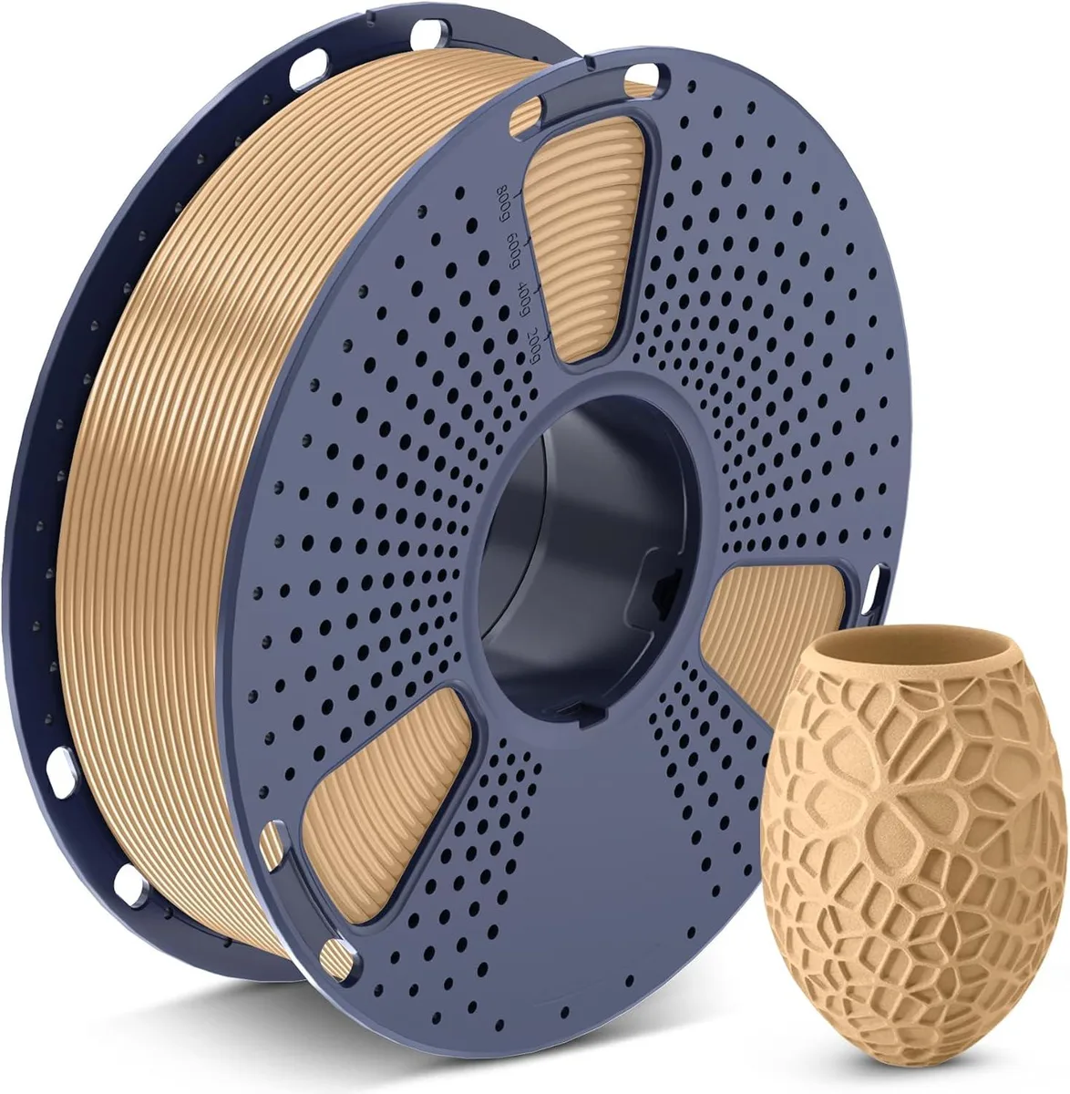 BFKK BFKK PLA 3D Printer Filament 1.75mm Wood 1kg Spool — ภาพสินค้า
