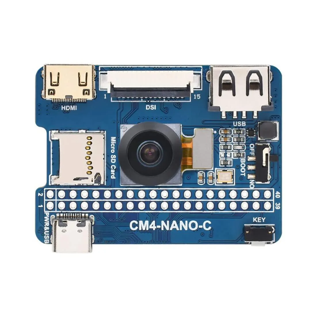 LORDWORLD LORDWORLD Nano Base Board C Version development board with 8MP 160°FOV camera — صورة المنتج