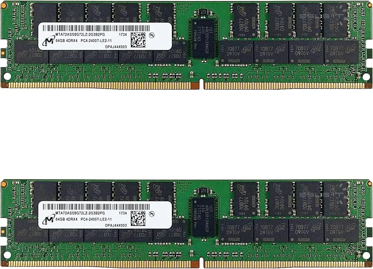 Micron Micron 128GB (2 x 64GB) DDR4 PC4-23466 2933MHz Registered LRDIMM server RAM — foto del prodotto