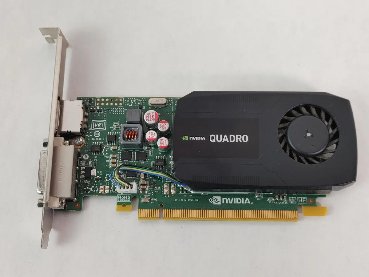 NVIDIA Quadro K600 graphics card with DVI and DisplayPort connectors