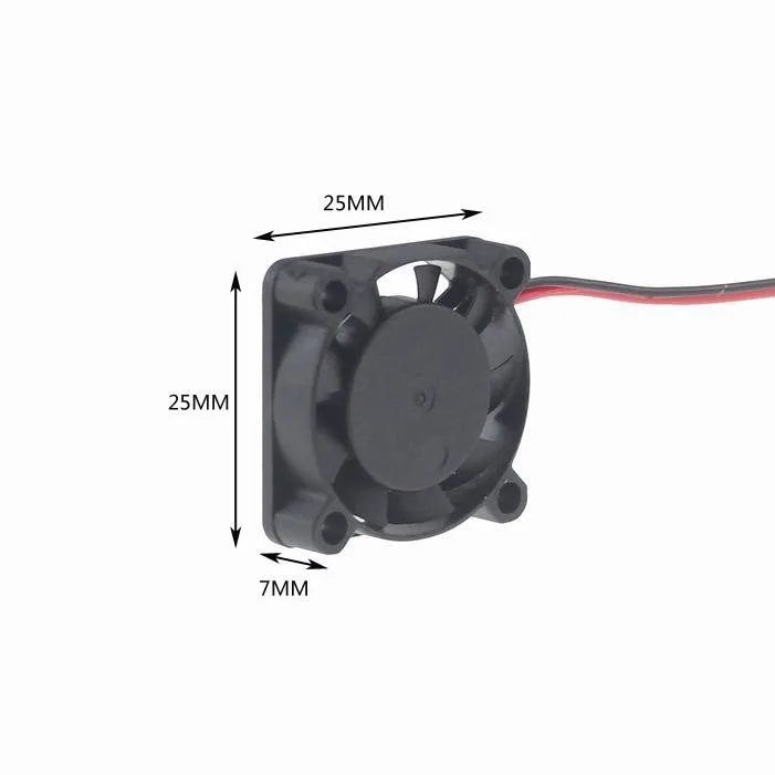 SXDOOL SXDOOL 25mm DC5V 2507 Ultra-miniature Brushless Circuit Board Cooling Fan 2-wire case fan — product photo