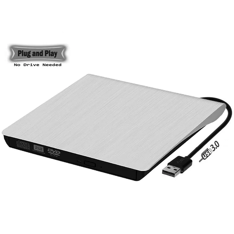 Corn Electronics Corn Electronics External CD/DVD Drive USB 3.0 White — Produktfoto