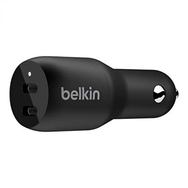 Belkin Belkin CCB002btBK 36W Dual USB-C Car Charger 18W per port — termékfotó