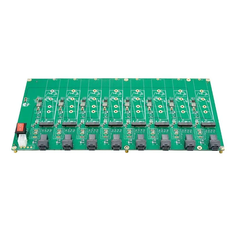 eshinreal eshinreal 8-Port M.2 NVMe SSD Testing Board expansion card — foto produk