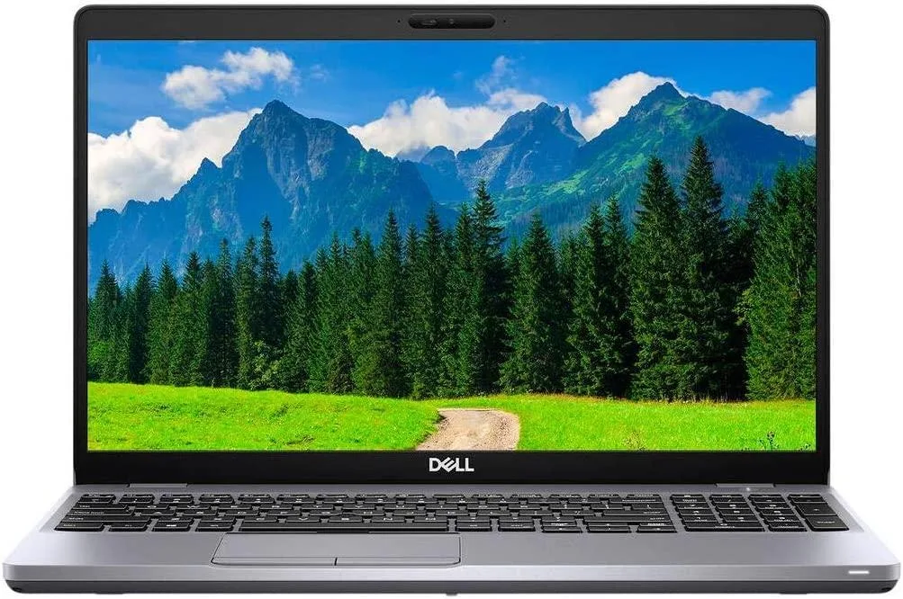 Silver Dell Latitude 5510 15.6 inch laptop closed view