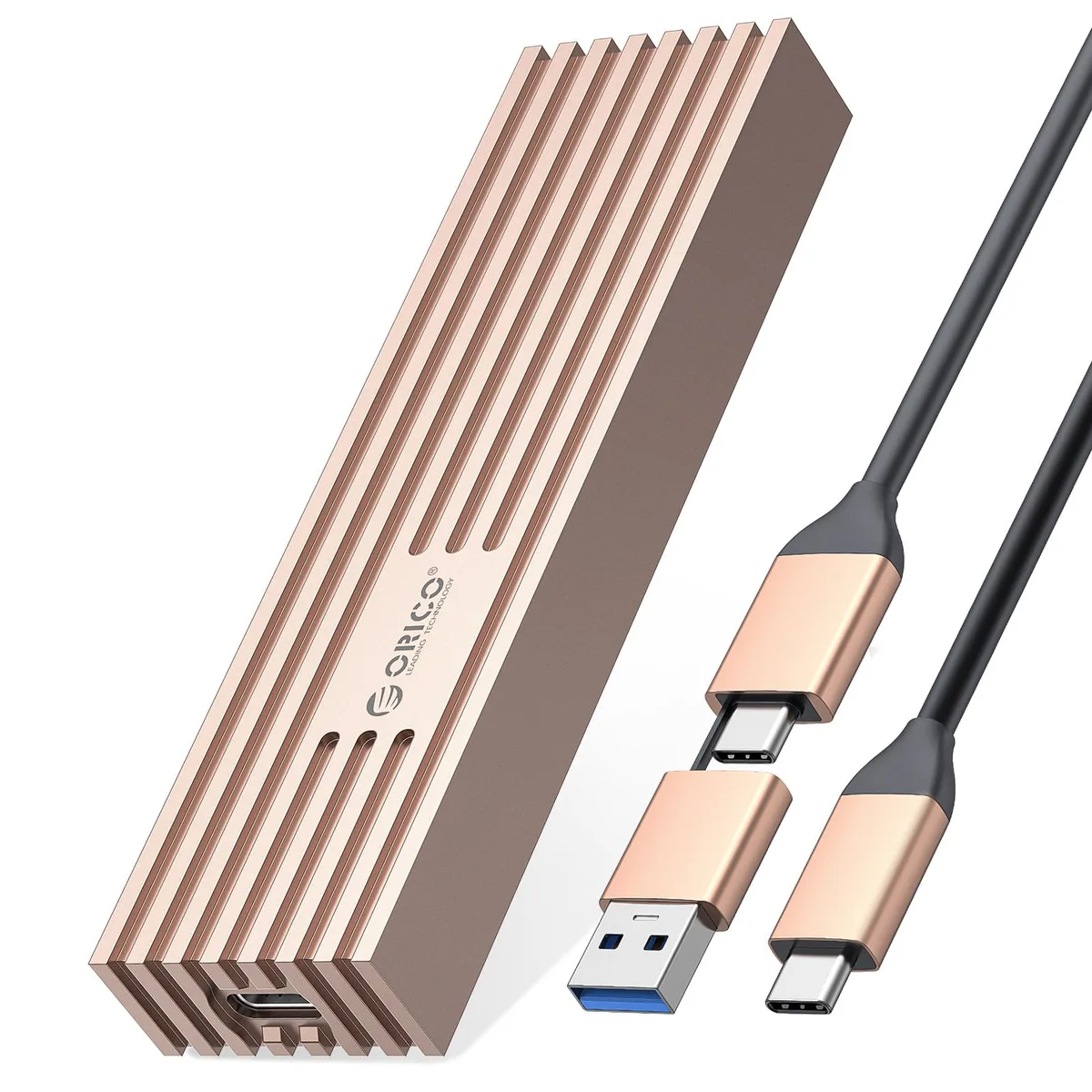 Orico Orico M.2 SATA NGFF SSD Enclosure USB-C Rose Gold — 商品写真