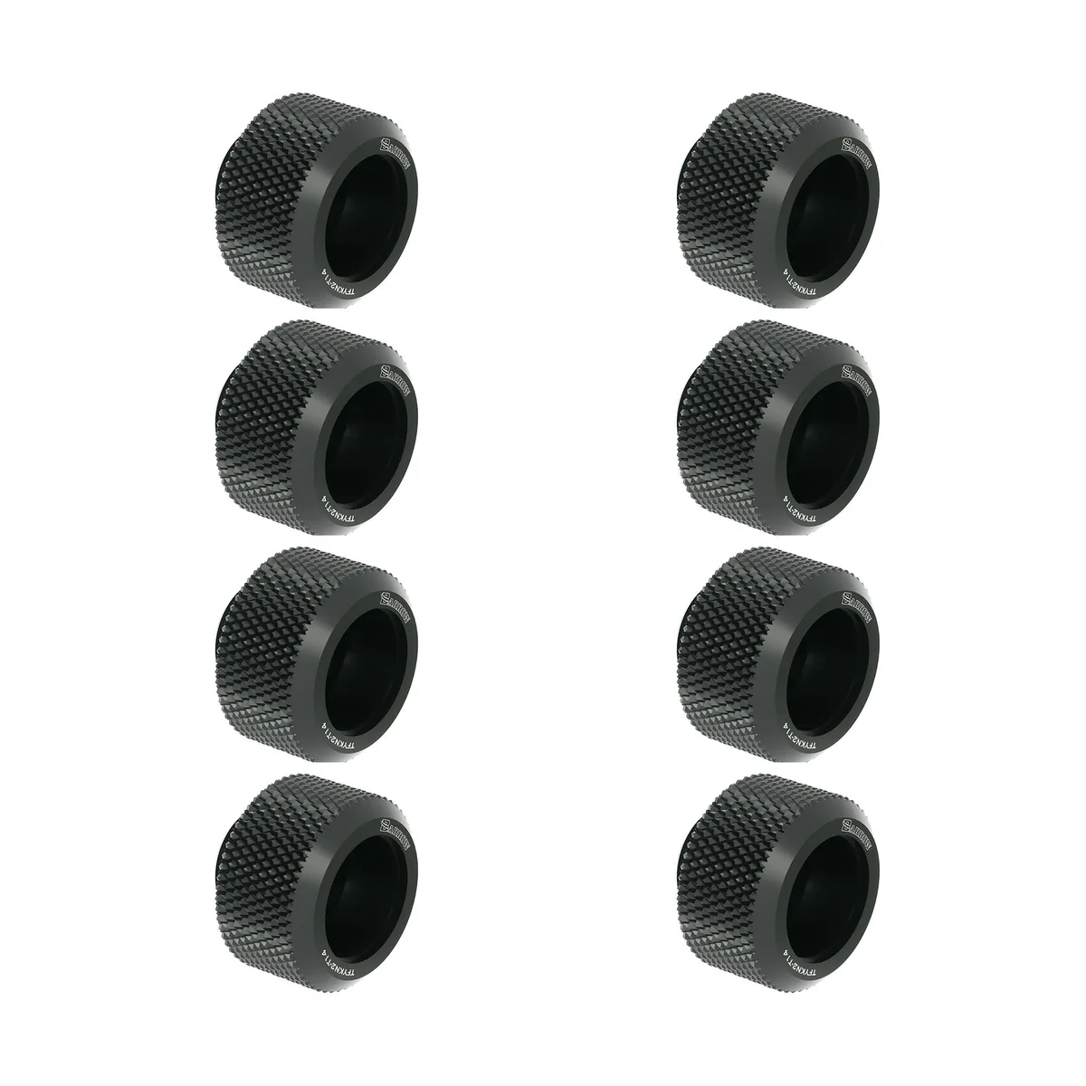 FormulaMod FormulaMod H59 Brass Fitting OD 14mm G1/4 8 Pack Black — fotografia produsului