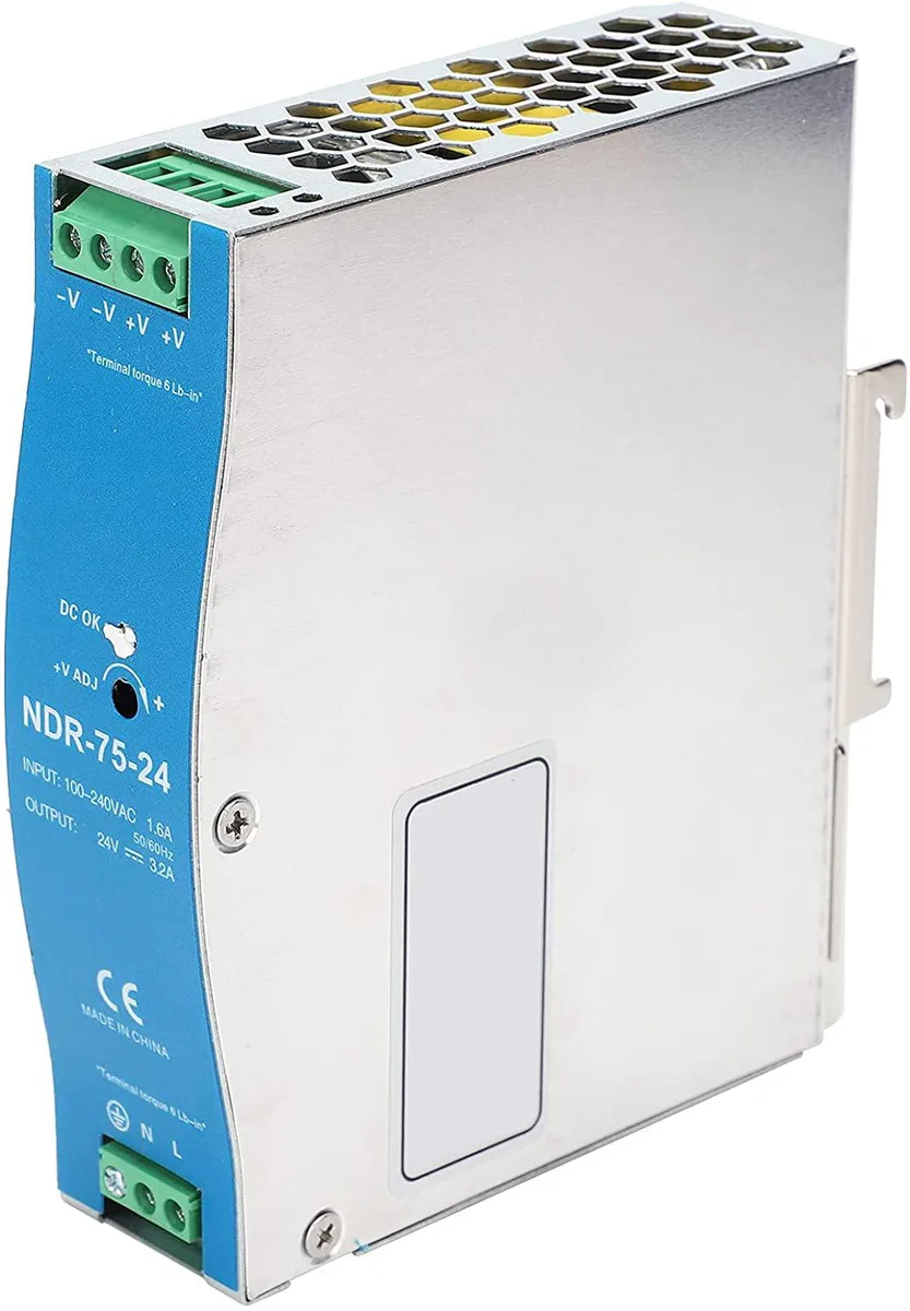 myVolts myVolts NDR-75-24 75W 24V 3.2A DIN rail power supply — product photo