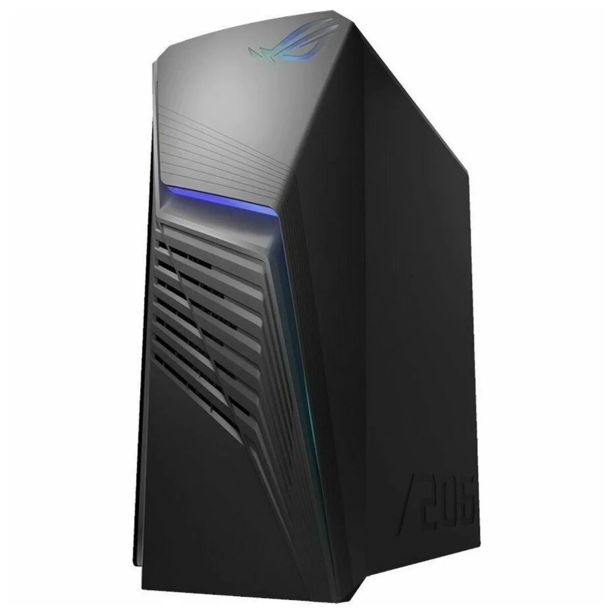 ASUS ROG Strix gaming desktop tower in dark gray finish