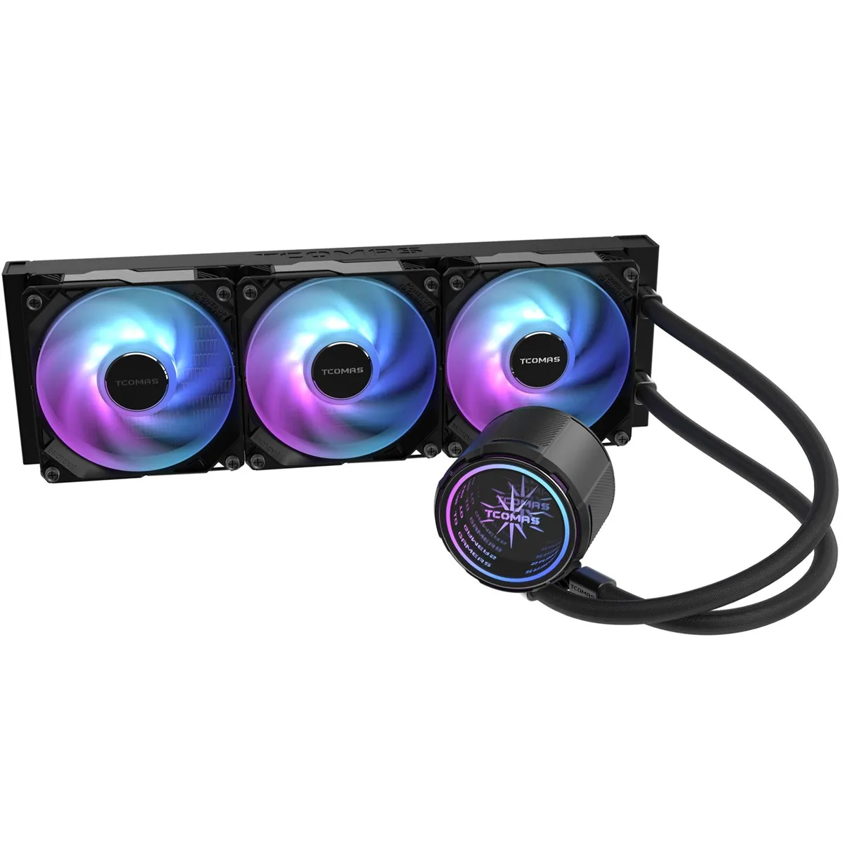 TCOMAS TCOMAS LA200 Black 360 ARGB Liquid Cooler — photo du produit