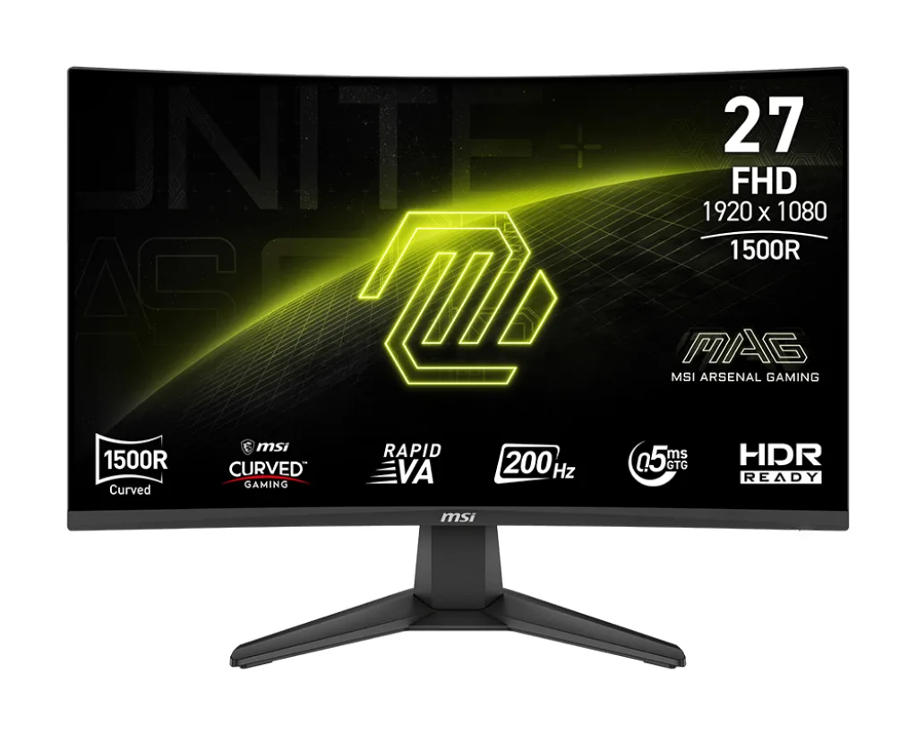 MSI MSI MAG 276CF E20 27" 200Hz curved gaming monitor — photo du produit