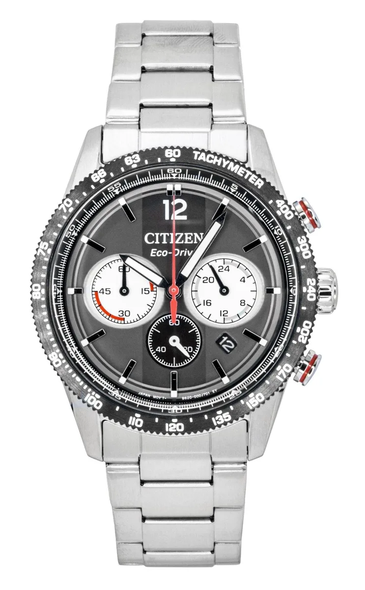 Citizen Citizen Eco-Drive Chronograph Watch CA4714-55E 40mm Black Dial Stainless Steel 100M — product photo