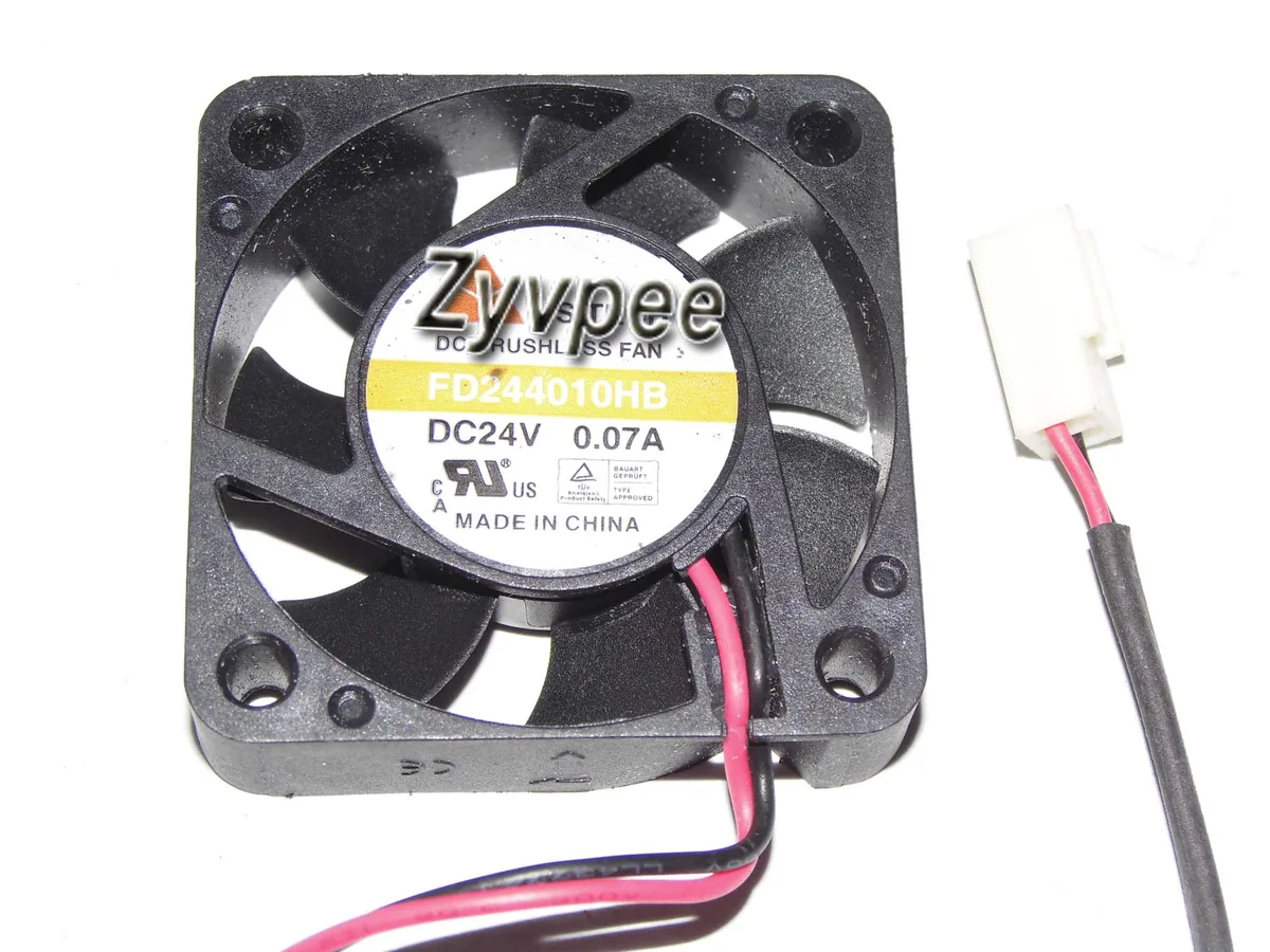 SunnyStar Co., Ltd SunnyStar Co., Ltd FD244010HB 4010 24V .07A 2 Pin Ball Bearing Case Fan — 제품 사진