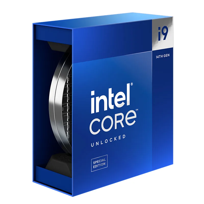 Intel Core i9-14900KS desktop processor in retail box