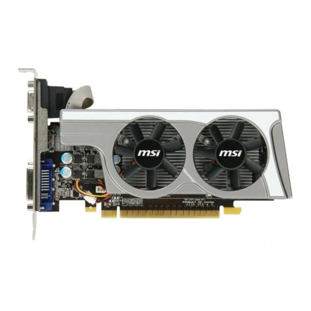 Low-profile graphics card with single-slot cooler and dual DVI outputs