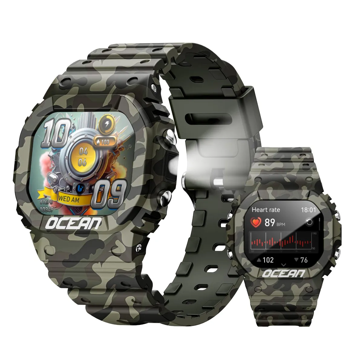 LOKMAT LOKMAT OCEAN smart watch 1.75" IP68 Green — 商品照片