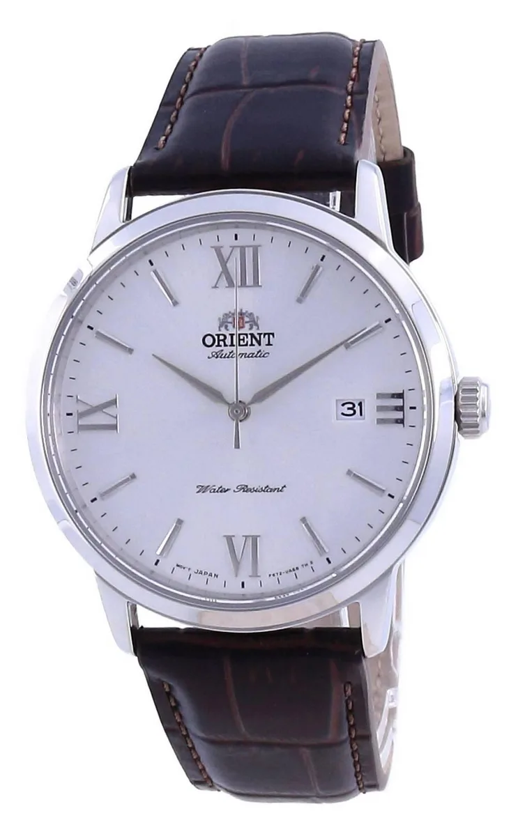 Orient Orient Contemporary Automatic Dress Watch White Dial Leather Strap 42.00mm RA-AC0F12S10B RA-AC0F12S30B — product photo