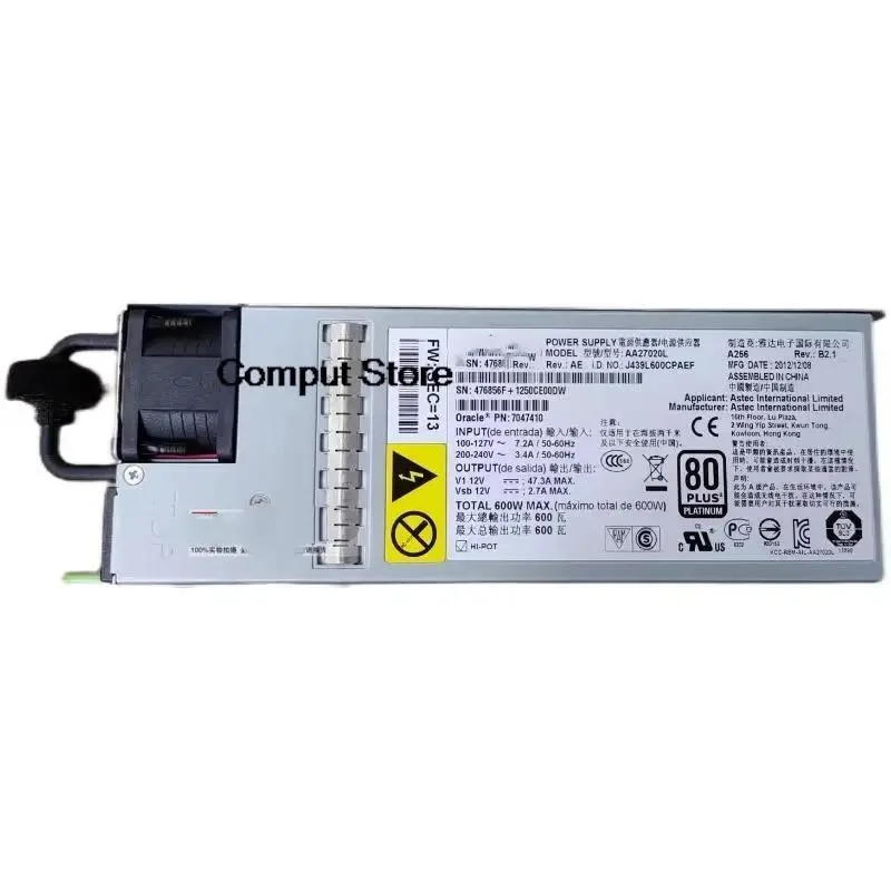 KHACHIMO KHACHIMO Power Supply For SUN X3-2 Fire X4170 M3 AA27020L — produktbild