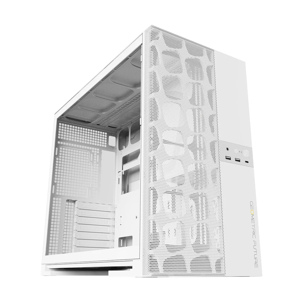 Geometric Future Geometric Future M5 Vent White ATX Mid Tower PC case — product photo
