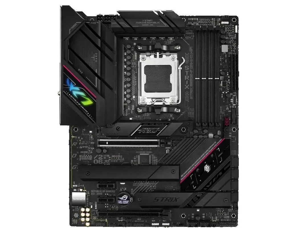 ASUS ASUS ROG STRIX B650E-F GAMING WIFI AMD B650 DDR5 196GB ATX motherboard — product photo