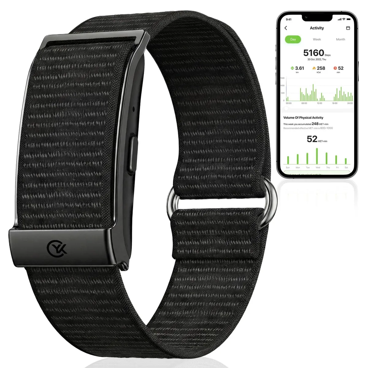  HTC Smart Bracelet Black 1.04" 16 MB 47 days IP68 — produktfoto