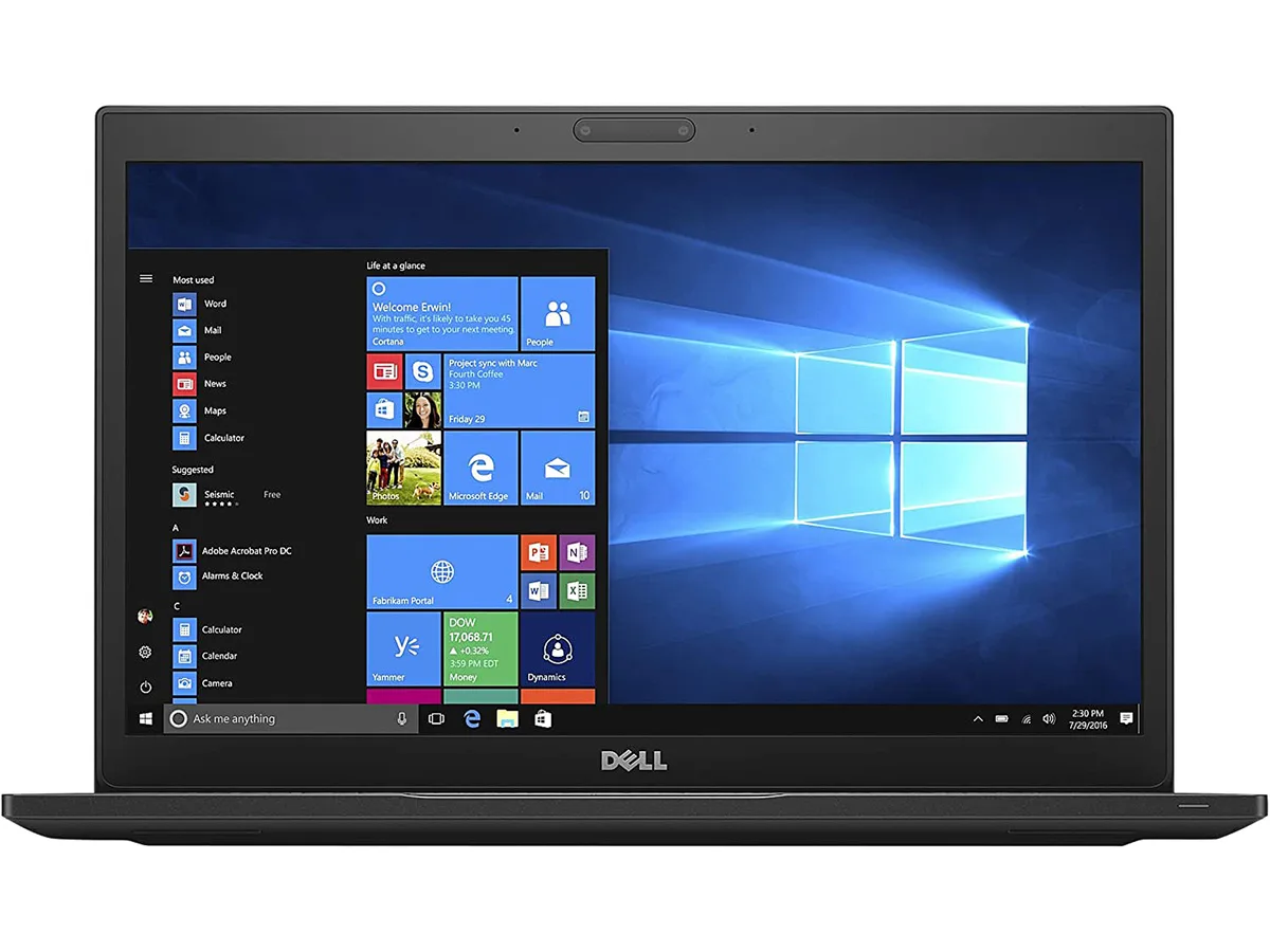 Refurbished Dell Latitude 7280 12.5 inch laptop, Grade B cosmetic condition with dents and scuffs