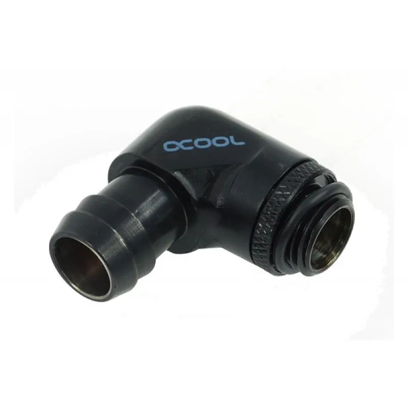 Alphacool Alphacool G1/4 13mm 90° Revolvable Barbed Fitting Deep Black 17139 — product photo