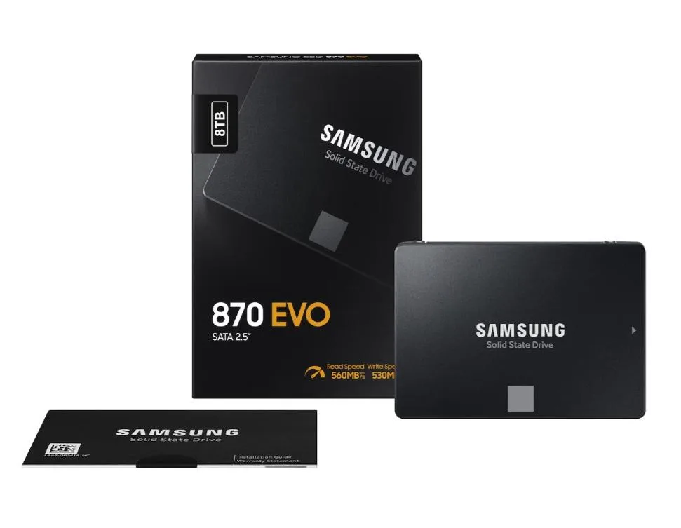 SAMSUNG SAMSUNG 870 EVO 8TB 2.5" SATA internal SSD — produktbild