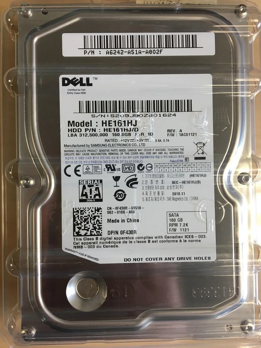 DELL DELL HE161HJ 160GB 7200 RPM 3.5" SATA internal hard drive — foto del producto