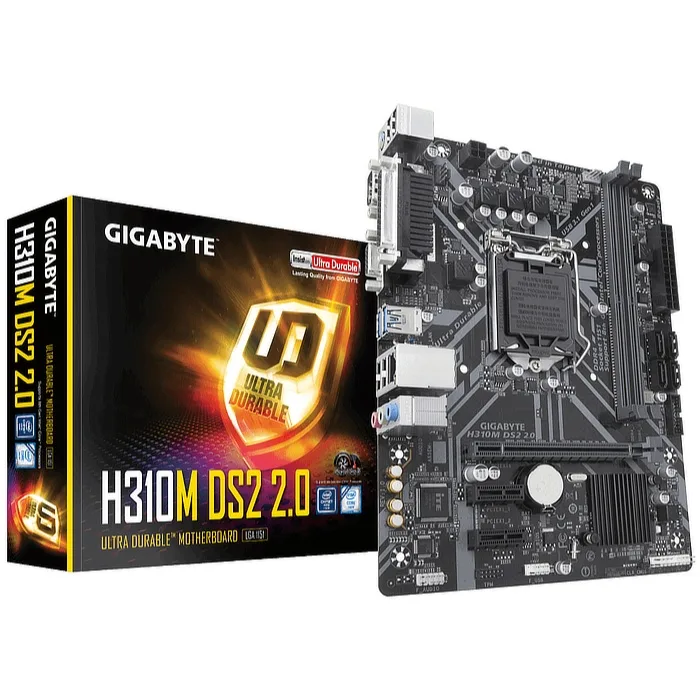 GIGABYTE GIGABYTE H310M DS2 2.0 LGA 1151 Intel H310 DDR4 Micro ATX Motherboard — photo du produit