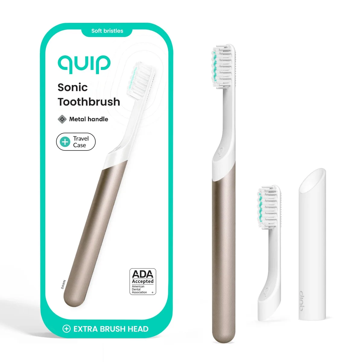  Quip 920-00313 Metal Sonic Electric Toothbrush Gold — foto del prodotto